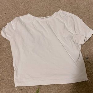 white crop top